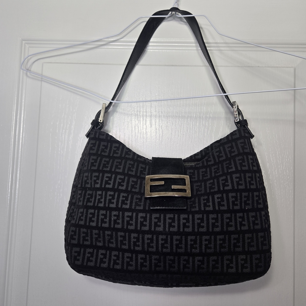 Fendi Black Zucchino Handbag